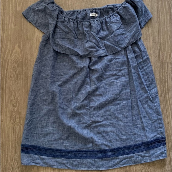 ZARA off-the-shoulder linen dress - Picture 4 of 5